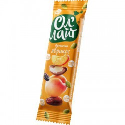Батончик Ол'Лайт фруктово-ореховый Абрикос 30 г
