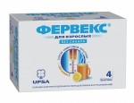 Фервекс, пор. д/р-ра д/приема внутрь 500 мг+25 мг+200 мг 4.95 г №4 лимонный (без сахара) пакетики