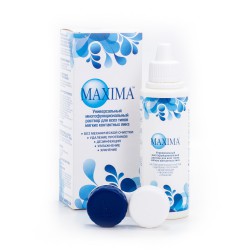 Раствор для ухода за контактными линзами Maxima универсальный+контейнер 100 мл