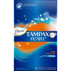 Тампоны Tampax Дискрит Перл супер плюс с аппликатором 8 шт.