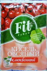 Кисель 50 г Fit Parad овсяный клюквенный