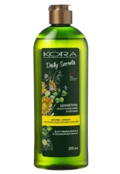 Шампунь Kora Дэйли сикретс восстановление и питание для поврежденных и окрашенных волос 350 мл
